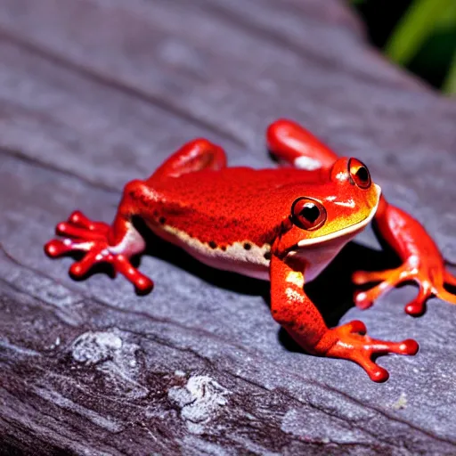 Image similar to glowing red frog