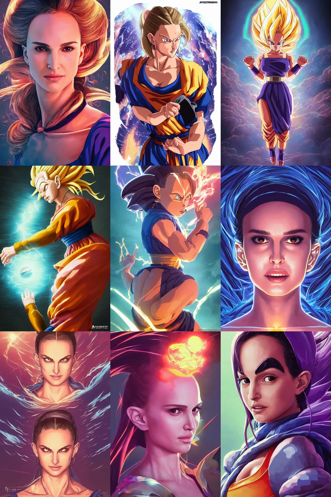 Prompt: portrait isometric drawing, natalie portman in dragon ball z, intricate, epic lighting, cinematic composition, hyper realistic, 8k resolution, unreal engine 5, by Artgerm, tooth wu, dan mumford, beeple, wlop, rossdraws, James Jean, Andrei Riabovitchev, Marc Simonetti, yoshitaka Amano, Artstation