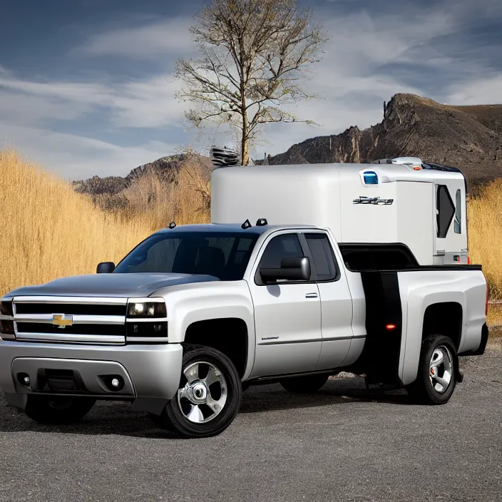 Prompt: futuristic 2006 silverado designed by Apple, natural light, detailed, CANON Eos C300, ƒ1.8, 35mm, 8K, medium-format print