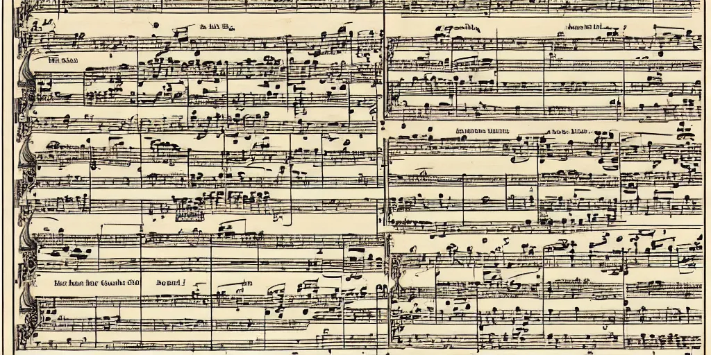 Image similar to baroque sheet music