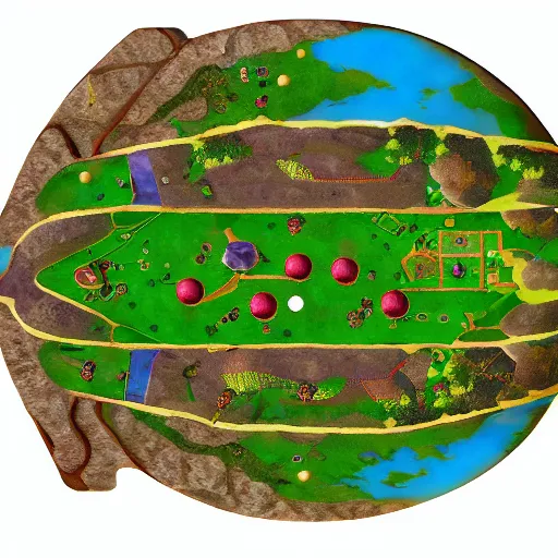 Prompt: 8 k detailed landscape of termina field from the legend of zelda majoras mask