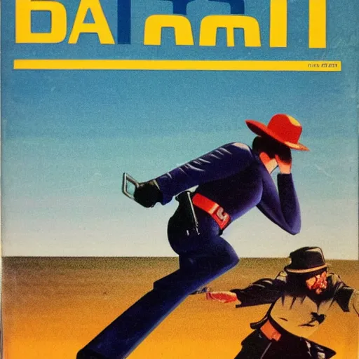 Image similar to 1979 OMNI Magazine, bank robbers fleeing the police, Highly Detailed, 8k :4 by Vincent Di Fate : 8