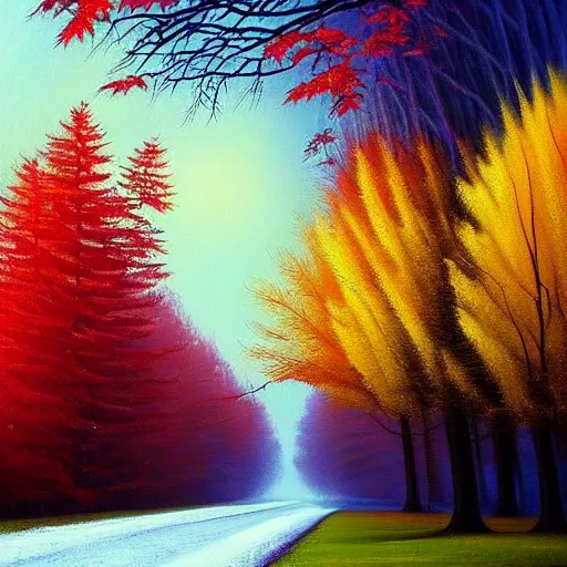 Prompt: A beautiful painting. human technology that had become haunted, possessed by quick, gleaming cleverness. by Janek Sedlar, by Lawren Harris casual, incredible