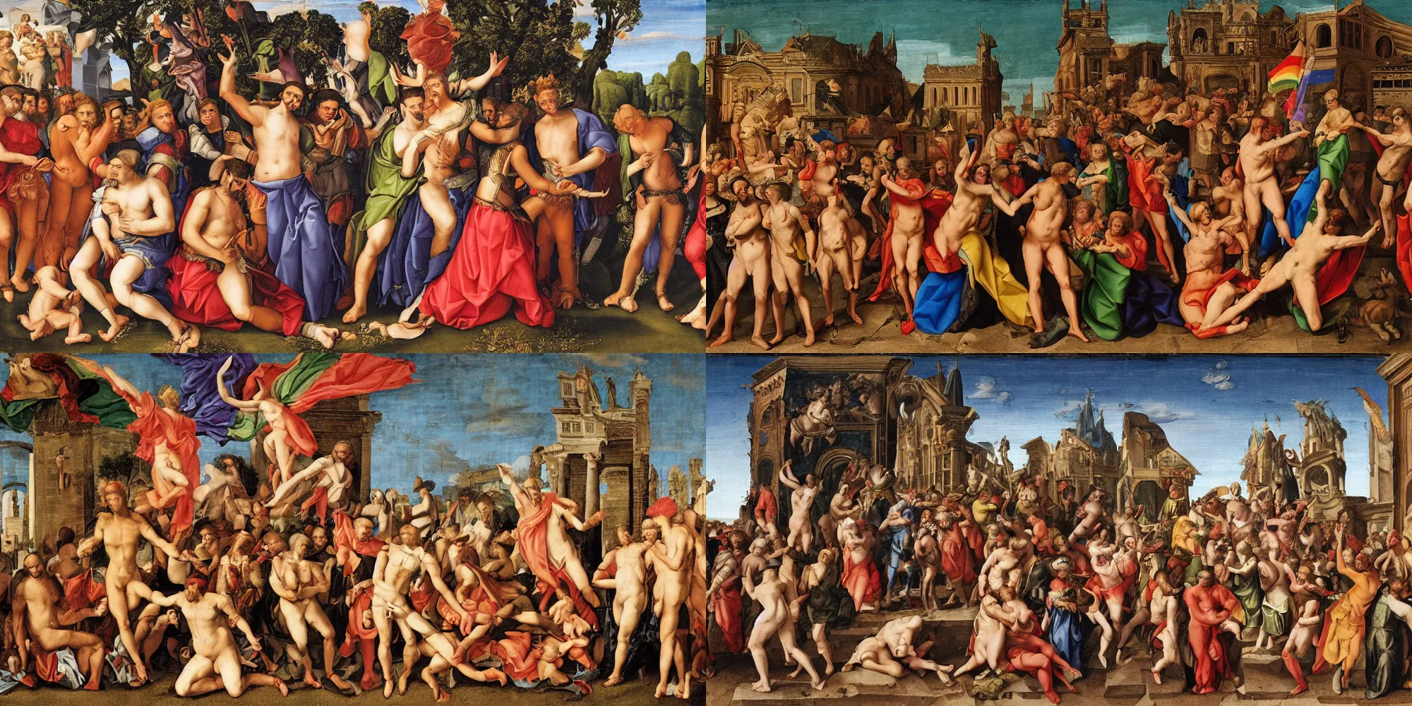 Prompt: gay pride in the renaissance