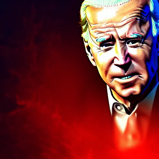 Image similar to joe biden as a killer in dead by daylight, 4 k, hyper realistic, dslr, high resolution, landscape, beautiful