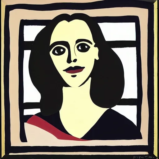 Image similar to a portrait of emma watson in a scenic environment by fernand leger