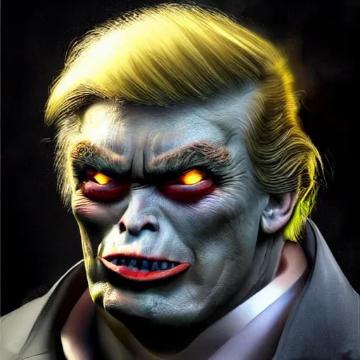 Prompt: donald trump as an orc, portrait, hyper realistic, ambient lighting, ultra real - 9