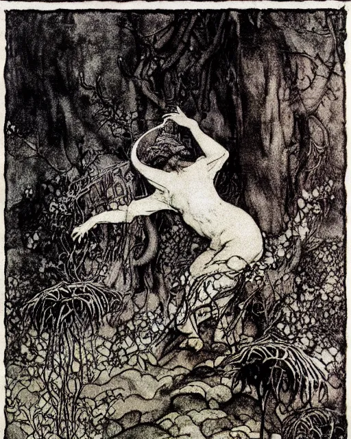 Prompt: a person conjuring!!! an image!!! from of noise!!!, by arthur rackham, maxfield parrish, and larry elmore, bright technicolor, intricate, chaotic, fantasy realism, hopeful, volumetric lighting
