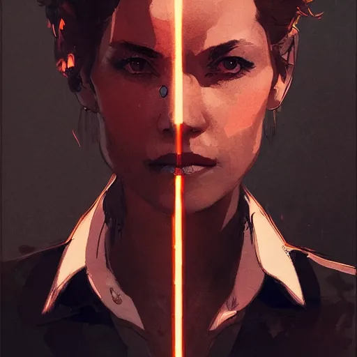 Image similar to portrait of a 80's Detective woman, dramatic lighting, illustration by Greg rutkowski, yoji shinkawa, 4k, digital art, concept art, trending on artstation