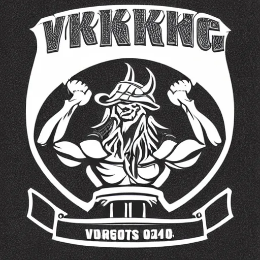 Prompt: profesional sports logo detailed vector viking