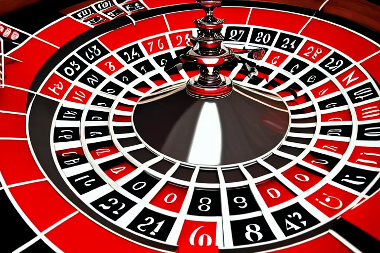 Image similar to gambling roulette machine, constructivism art, alexander rodchenko, red black white colors, surrealism, highly detailed, trending on artstation, 8 k