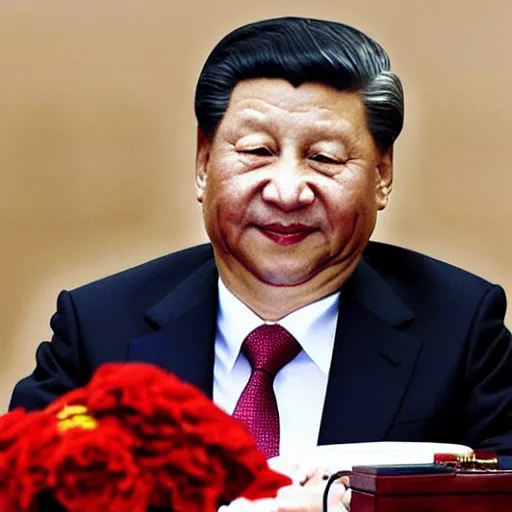 Image similar to xi jinping at a very old age, portrait