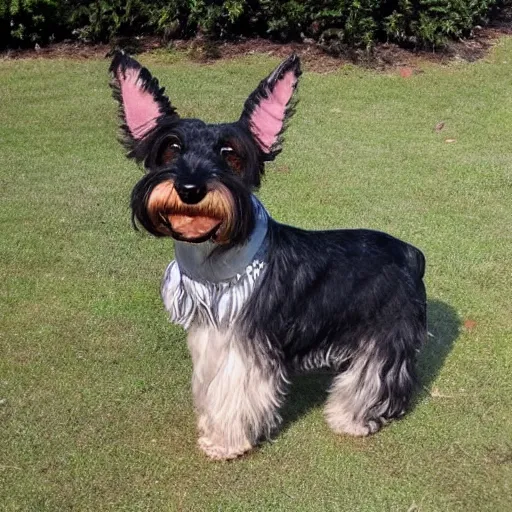 Prompt: alien ufo schnauzer helmsman