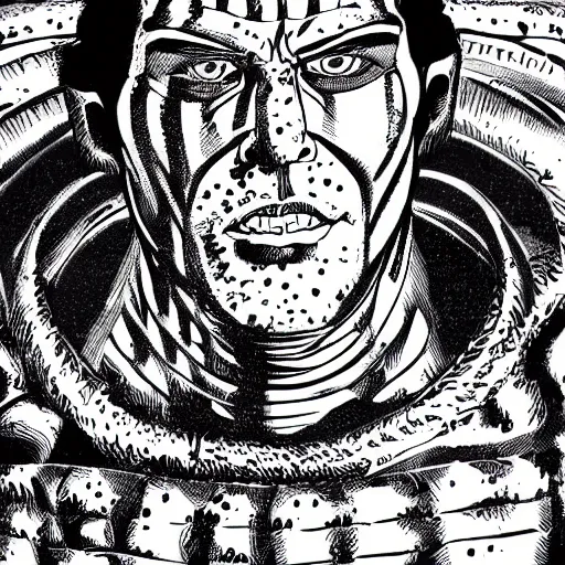 Prompt: man with scales all over his face superhero full body hyperdetailed realistic comic book illustration