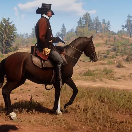 Image similar to george washington in red dead redemption 2