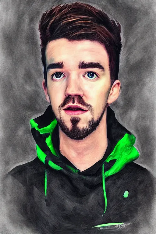 Image similar to Sean McLoughlin, Jacksepticeye, Irish Youtuber, solo portrait 🎨🖌️🪄 ❤️‍🔥