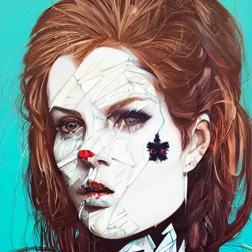 Image similar to portrait of a woman by Sandra Chevrier