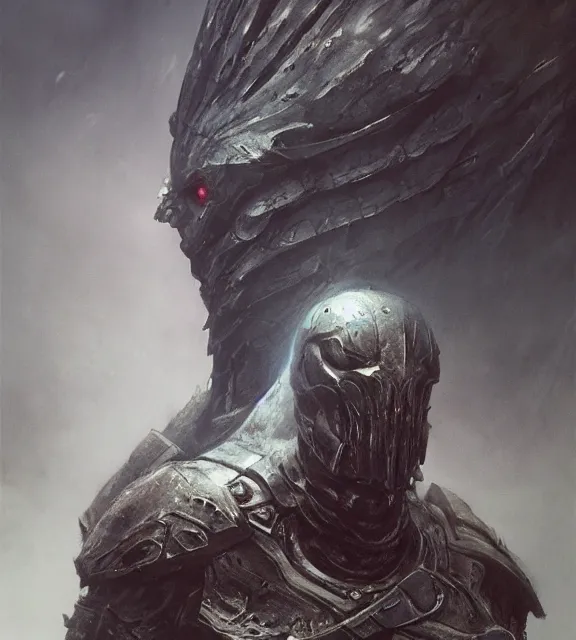 Image similar to hollow soldier concept, beksinski, age of sigma art, frank franzetta, ruan jia, dark soul armor concept, trending on artstation, wayne barlowe, adrian smith fantasy art, elden ring art, the hobbit art, lord of the ring art, infinity blade armor