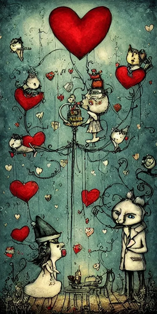 Image similar to a valentine's day scene by alexander jansson