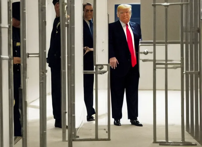 Image similar to trump inside the jail