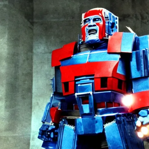 Prompt: Danny DeVito as Optimus Prime