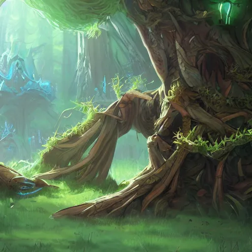 Prompt: arcane style forest tree root trap, root trap, tree roots attack bright art masterpiece artstation. 8k, sharp high quality artwork in style of Jose Daniel Cabrera Pena and Greg Rutkowski, concept art by Tooth Wu, blizzard warcraft artwork, hearthstone card game artwork, leaves trap, trap made of leaves