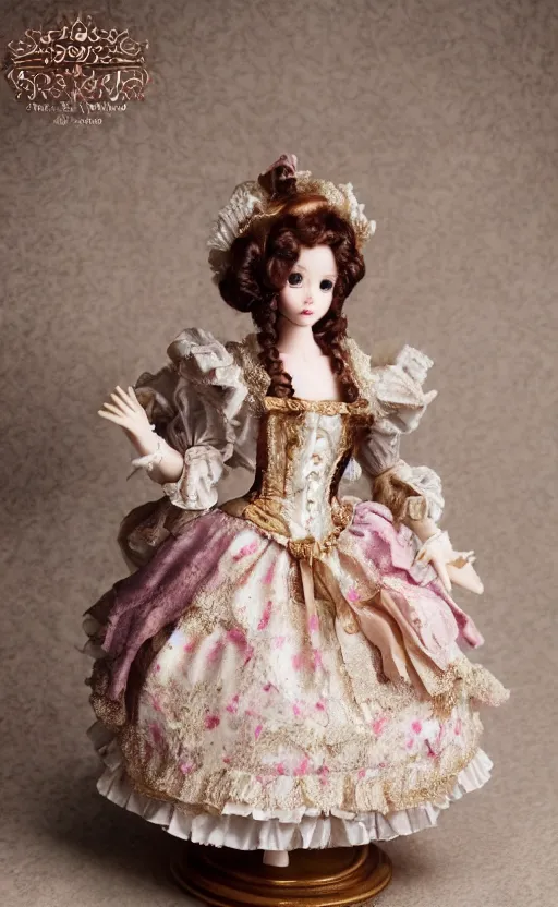 Image similar to dollfie in baroque dress