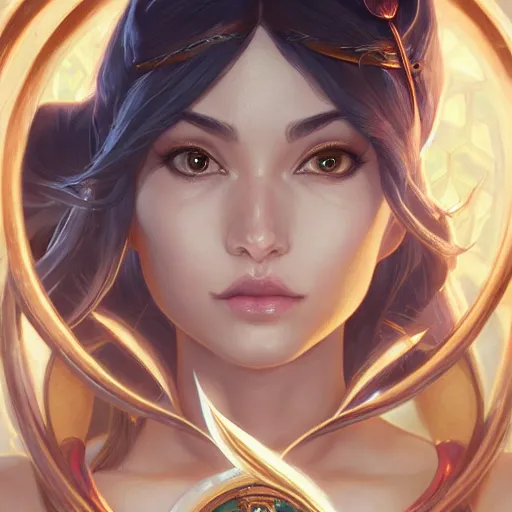 Image similar to perfectly - centered - portrait of irelia from league of legends, intricate, highly detailed, digital painting, artstation, concept art, smooth, sharp focus, illustration, unreal engine 5, 8 k, art by artgerm and greg rutkowski and alphonse mucha