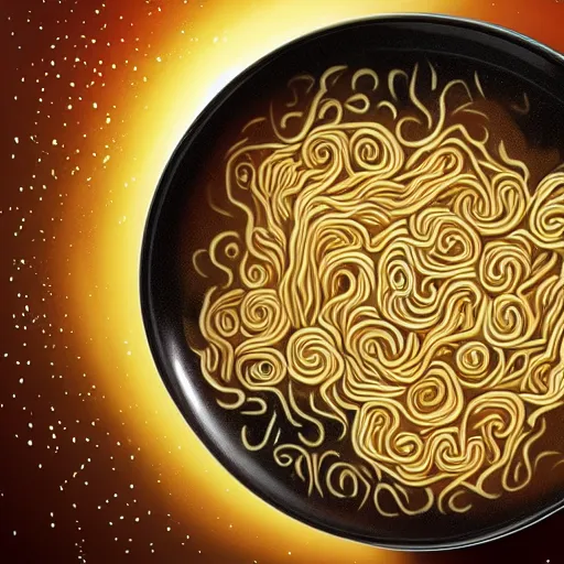 Prompt: ramen nebula, trending on artstation