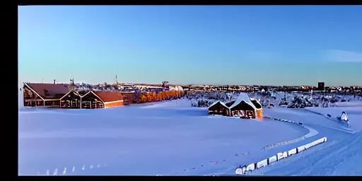 Prompt: Luleå skyline winter cinematic