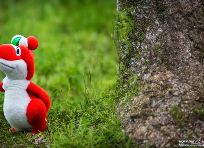 Image similar to national geographic wildlife photo of real life yoshi yoshi in real life in the wild, 8 k, 8 5 mm f 5. 6