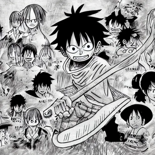 Image similar to luffy by eiichiro oda