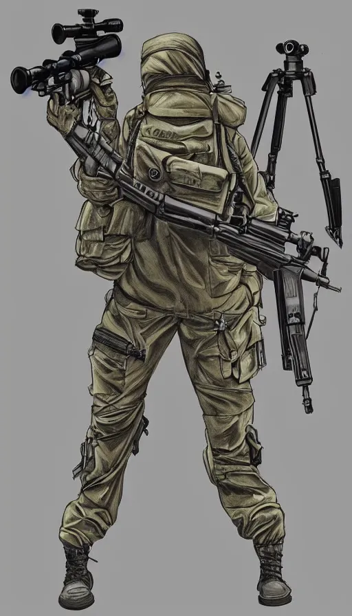 Female Tactical Strike Soldier Stock Illustration - Illustration