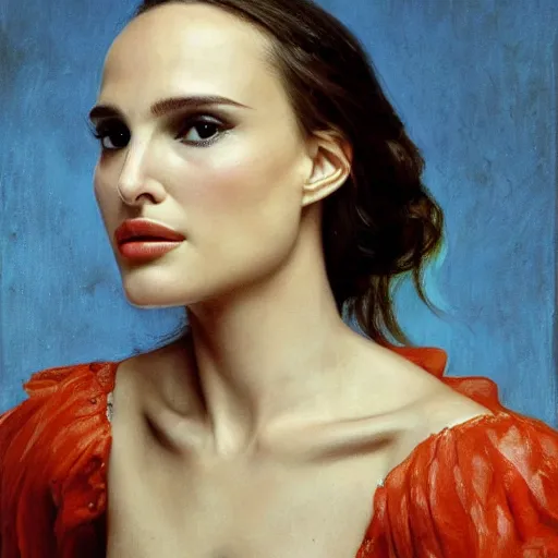 Prompt: Natalie Portman by Gustave Courbet