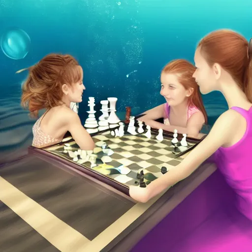 cutegirlsplayingchess