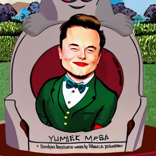 Prompt: elon musk as a disney character