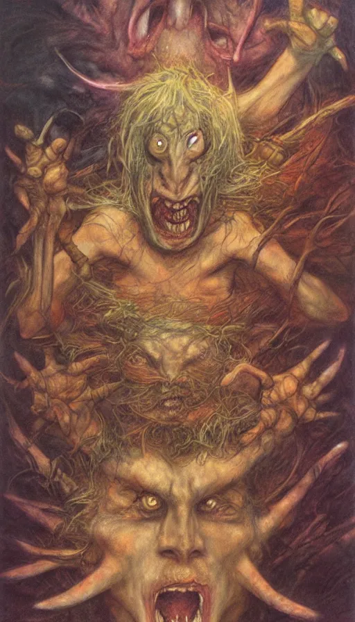 Prompt: rage, by brian froud