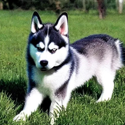 Image similar to a husky rabbit mix