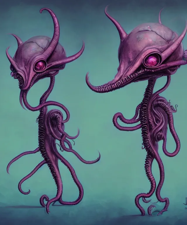 ArtStation - Alien being (Lovecraft inspired creature)