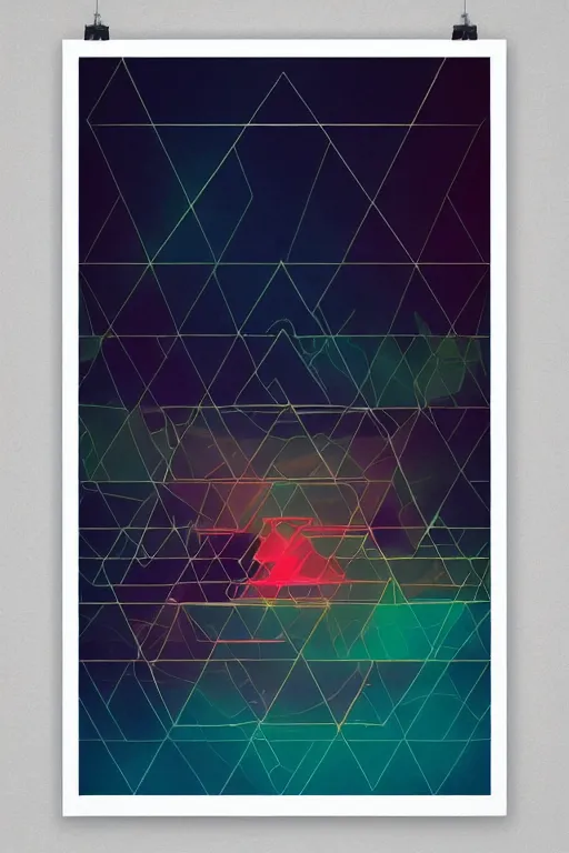 Image similar to tycho chillwave geometric poster