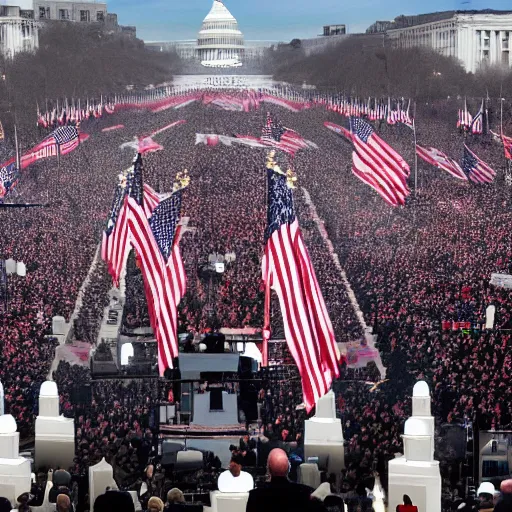 Prompt: Alex Jones inauguration, 4k, photo realistic