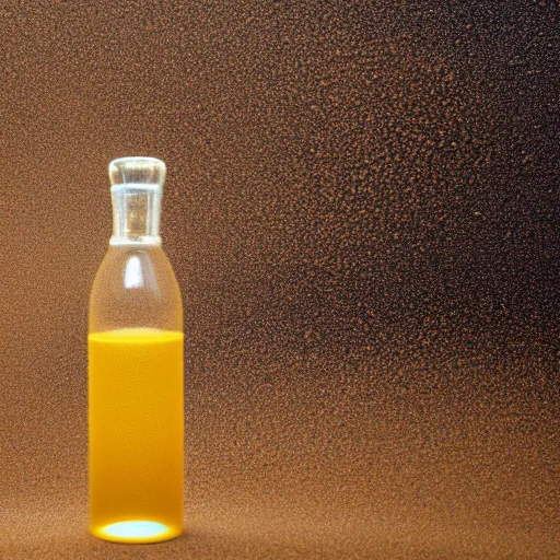 Image similar to closeup studio photograph of a sandstorm in a bottle