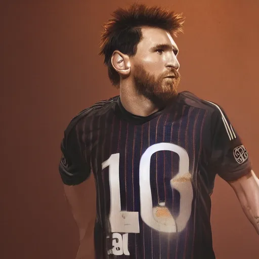 Prompt: a portrait of Lionel Messi, Photo, studio lighting, realistic