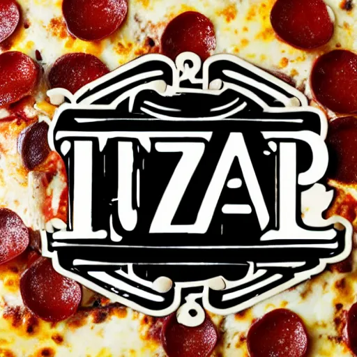 Prompt: logo art, written verano, pizza buffet grill