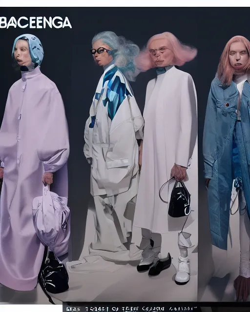 Image similar to a leaked screenshot of Balenciaga's 2055 campaign