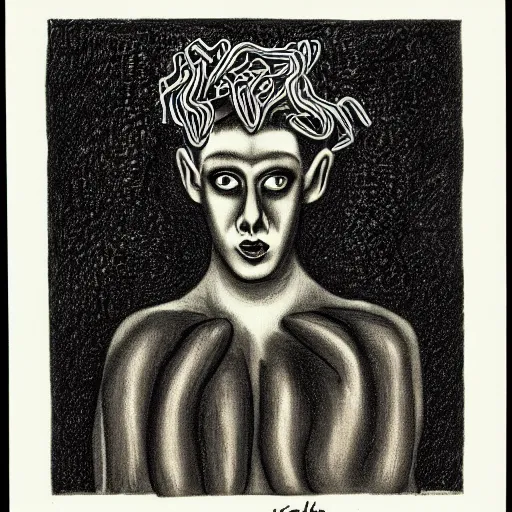 Image similar to medusa by david lynch