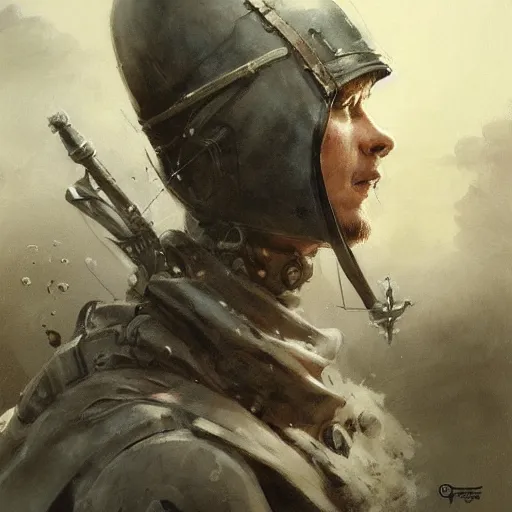 Prompt: painting of a polish wizard, epic, tragic, military art, fantasy, dieselpunk, hd shot, digital portrait, beautiful, artstation, comic style, by artgerm, guy denning, jakub rozalski, magali villeneuve and charlie bowater