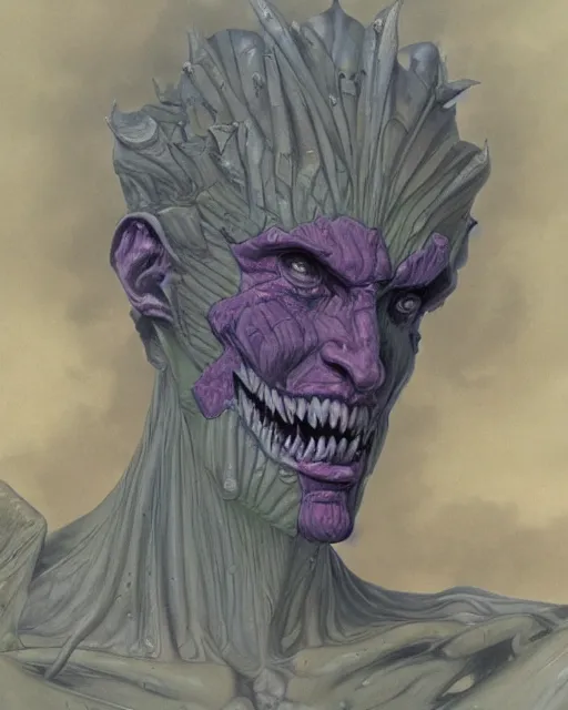 Image similar to portrait of stand from jojo bizzare adventure painted by hirohiko araki and zdislav beksinski and wayne barlowe and greg rutkowski