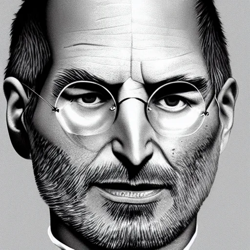 Prompt: the cult of steve jobs, hyper realistic, ultra detailed