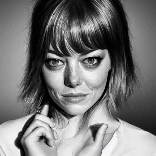 Image similar to a banana looks like emma stone, dark humor, dalle 2 reference